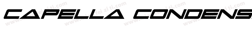 Capella Condensed Bold字体转换